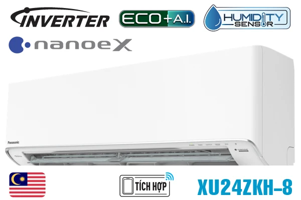 Điều hòa Panasonic inverter 1 chiều 24.000BTU XU24ZKH-8